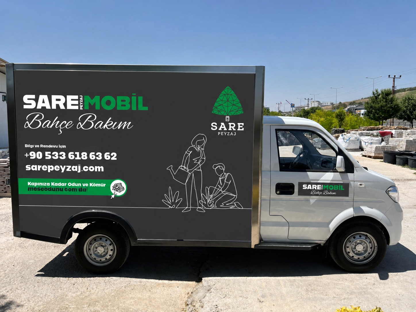 Sare Mobil bahçe bakım aracı